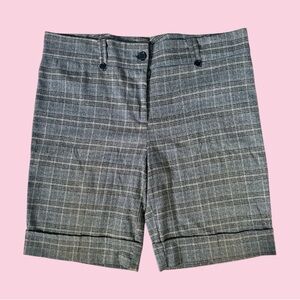 Grey plaid shorts